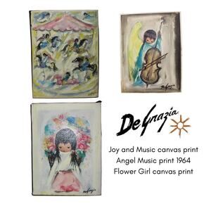 3 Ettore Ted DeGrazia JoyAndMusic AngelMusic FlowerGirl PrintReproductions
